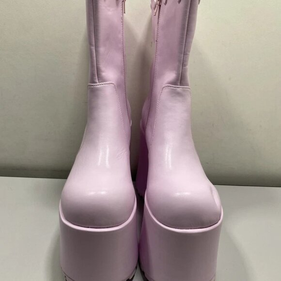 NEW SUGAR THRILLZ Women’s Snuggle Wonderland Boots Pink Size 10M – High Platform - Picture 6 of 11